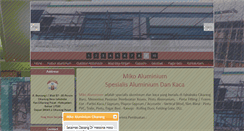 Desktop Screenshot of mikoaluminiumcikarang.com